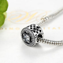 Load image into Gallery viewer, 925 Sterling Silver Vintage Allure CZ Bead Charm