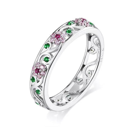 Colourful CZ Secret Garden Ring