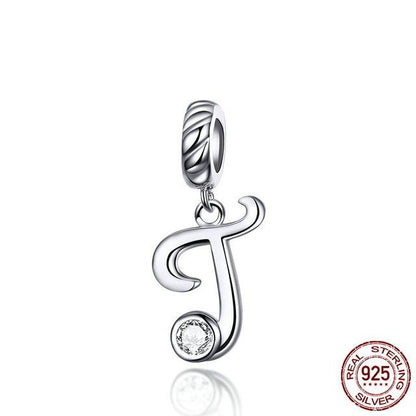 CZ Alphabet Letter A-Z Dangle Charm