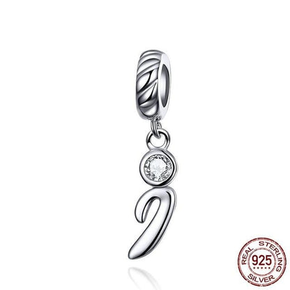 CZ Alphabet Letter A-Z Dangle Charm