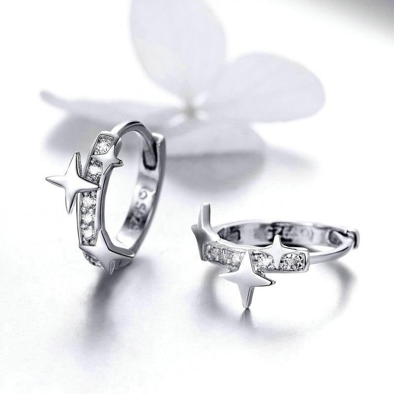 Cz Universe Hoop earrings