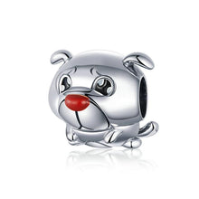Load image into Gallery viewer, 925 Sterling Silver Cute French Bulldog Bead Charm