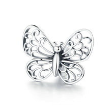 Load image into Gallery viewer, 925 Sterling Silver Large Size Openwork Butterfly Stopper