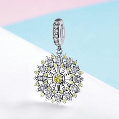 FASHIONABLE PENDANTS SHINING ZIRCON 925 SILVER CHARM