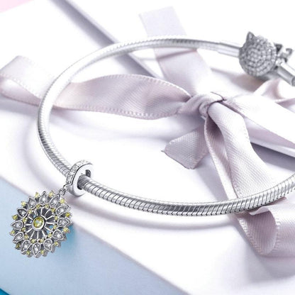 FASHIONABLE PENDANTS SHINING ZIRCON 925 SILVER CHARM