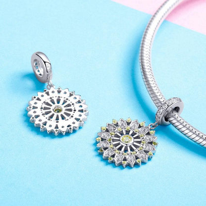 FASHIONABLE PENDANTS SHINING ZIRCON 925 SILVER CHARM