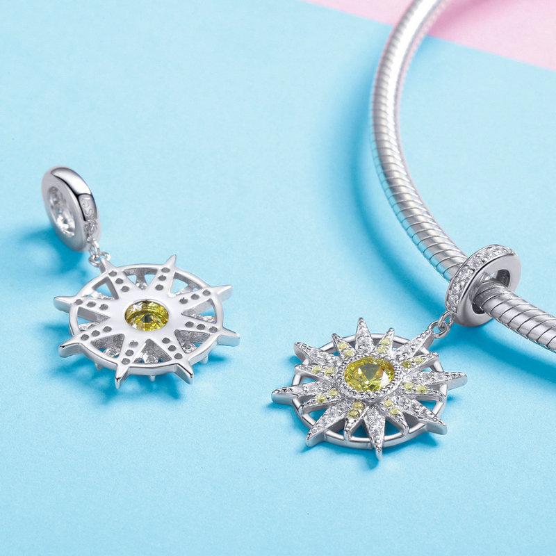 STERLING SILVER Sun Charm