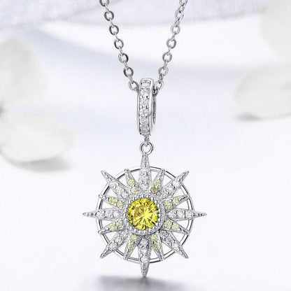 STERLING SILVER Sun Charm
