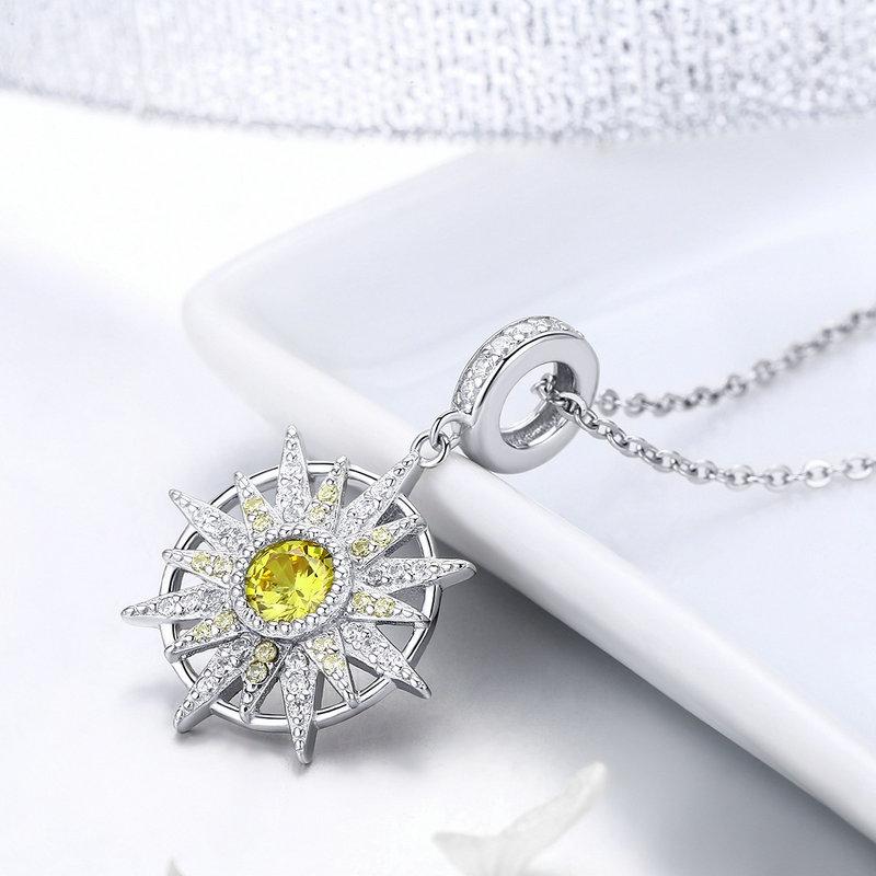 STERLING SILVER Sun Charm