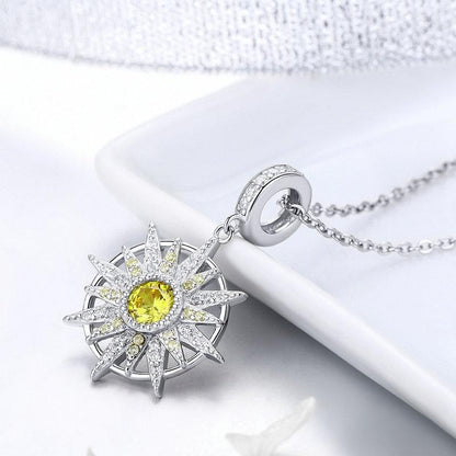 STERLING SILVER Sun Charm