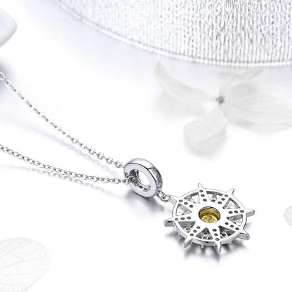 STERLING SILVER Sun Charm