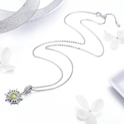STERLING SILVER Sun Charm
