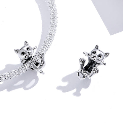 Hanging Cat Bead Charm