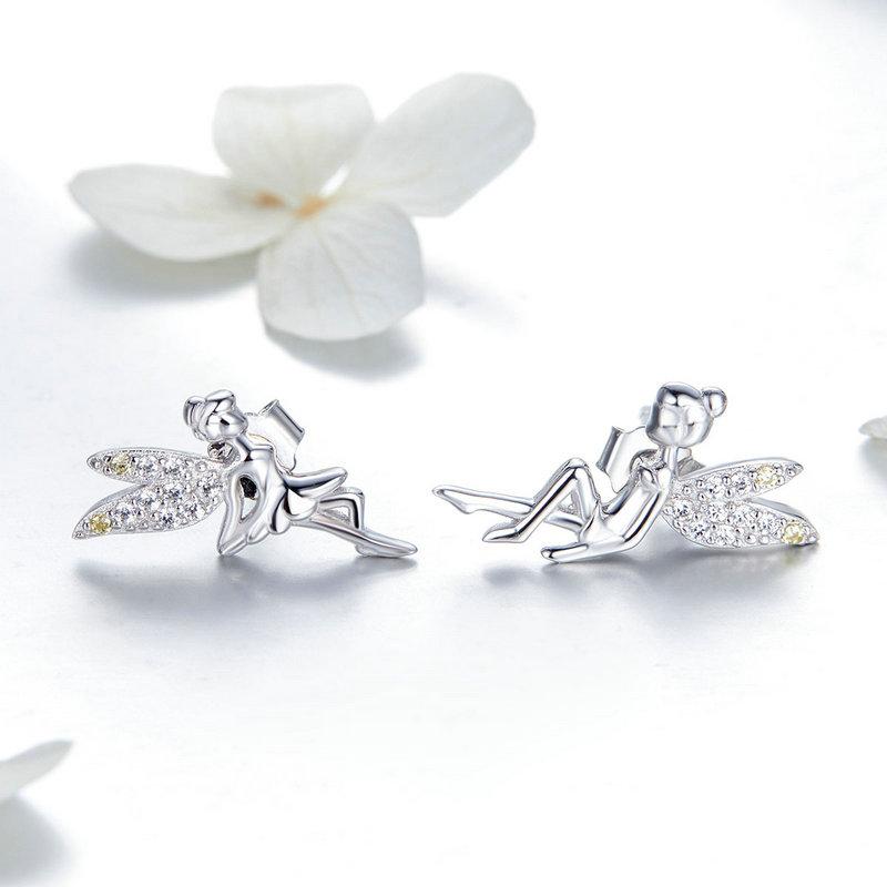 SPRING ELEVS 925 SILVER JEWELRY ZIRCON EARRINGS