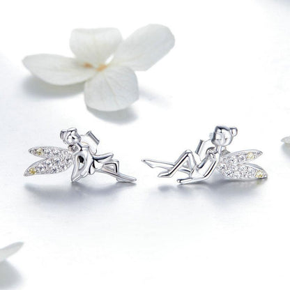 SPRING ELEVS 925 SILVER JEWELRY ZIRCON EARRINGS