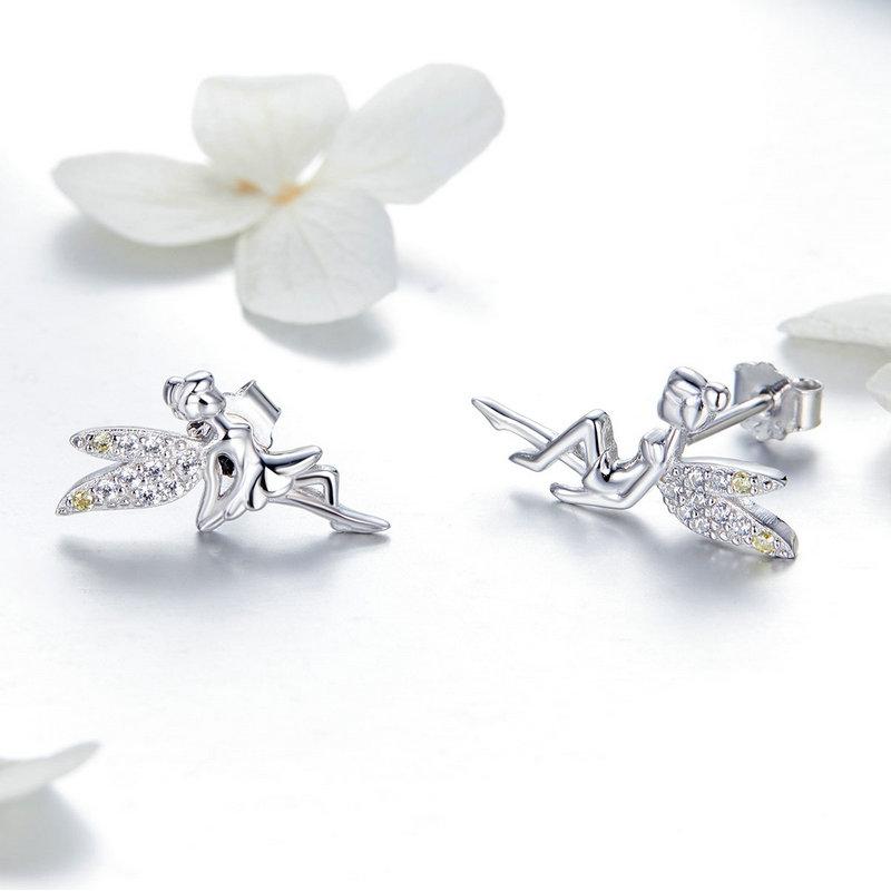 SPRING ELEVS 925 SILVER JEWELRY ZIRCON EARRINGS