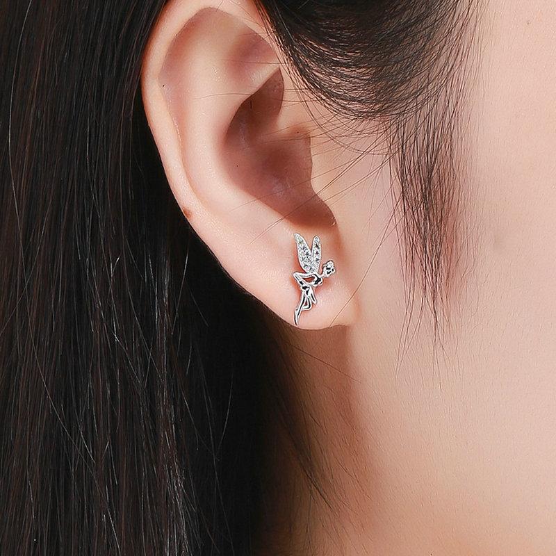 SPRING ELEVS 925 SILVER JEWELRY ZIRCON EARRINGS