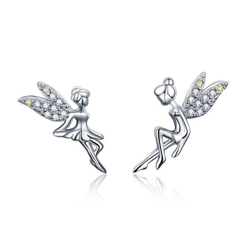 SPRING ELEVS 925 SILVER JEWELRY ZIRCON EARRINGS