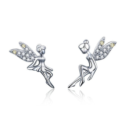 SPRING ELEVS 925 SILVER JEWELRY ZIRCON EARRINGS
