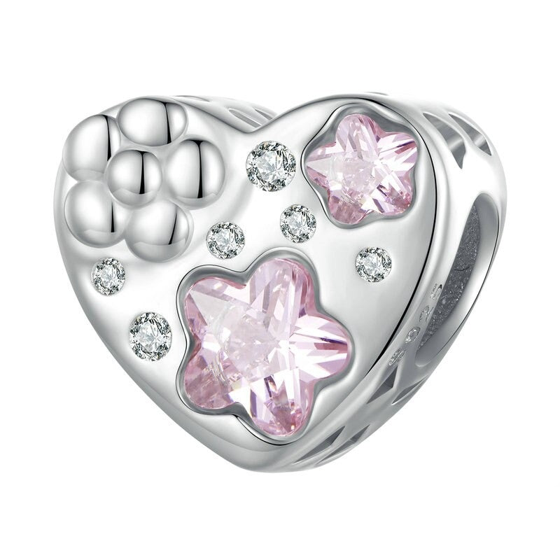 "Love Yourself" Heart Bead Charm