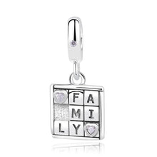 Load image into Gallery viewer, 925 Sterling Silver Family Game Dangle Charm