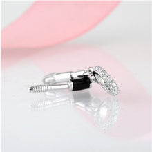 Load image into Gallery viewer, 925 Sterling Silver Mascara and Brush Dangle Charm