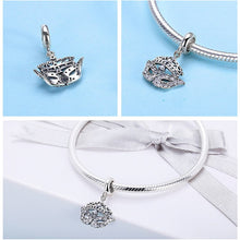 Load image into Gallery viewer, 925 Sterling Silver CZ Fabulous Mask Dangle Charm