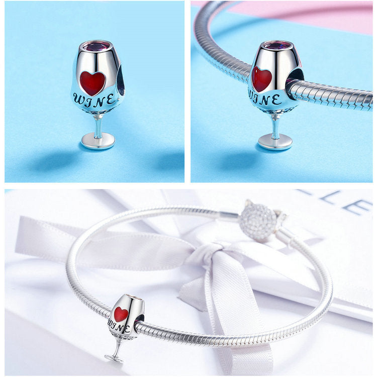 Wine O' Clock Bead Charm