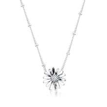 Load image into Gallery viewer, 925 Sterling Silver Pavé Daisy Flower Necklace