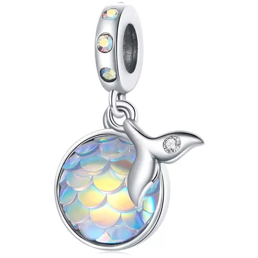 Mermaid Tail and Fish Scales Dangle Charm