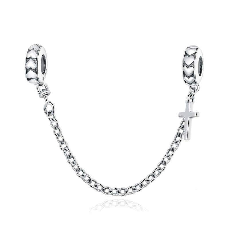 Heart And Cross SILICONE Safety Chain