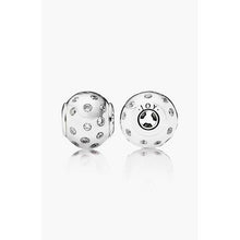 Load image into Gallery viewer, 925 Sterling Silver CZ Spots Mini ME Bead Charm