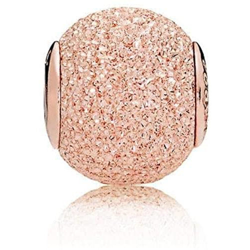 ROSE Gold Plated CZ Rose Gold Mini ME Bead Charm
