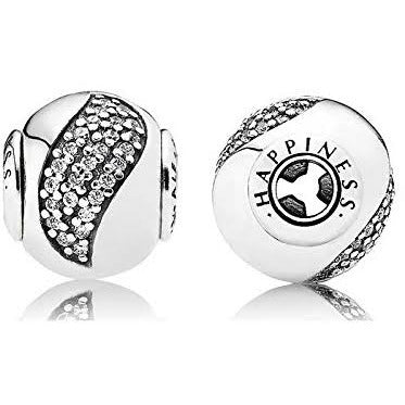 925 Sterling Silver CZ Wing Mini ME Bead Charm