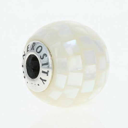 Yellow Disco Ball Murano Mini ME Bead Charm