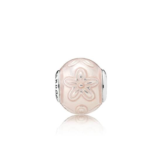 Orange Flower Murano Mini ME Bead Charm
