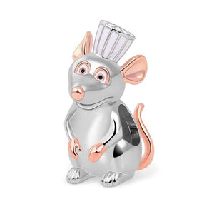 925 Sterling Silver Two Tone Ratatouille Bead Charm