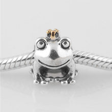 Load image into Gallery viewer, 925 Sterling Silver Frog Prince Bead Charm