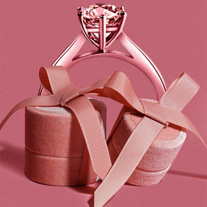Pink Velvet Ring Box