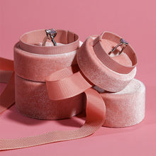 Load image into Gallery viewer, Pink Velvet Ring Box