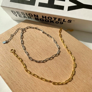 925 Sterling Silver Paperclip Chain Bracelet