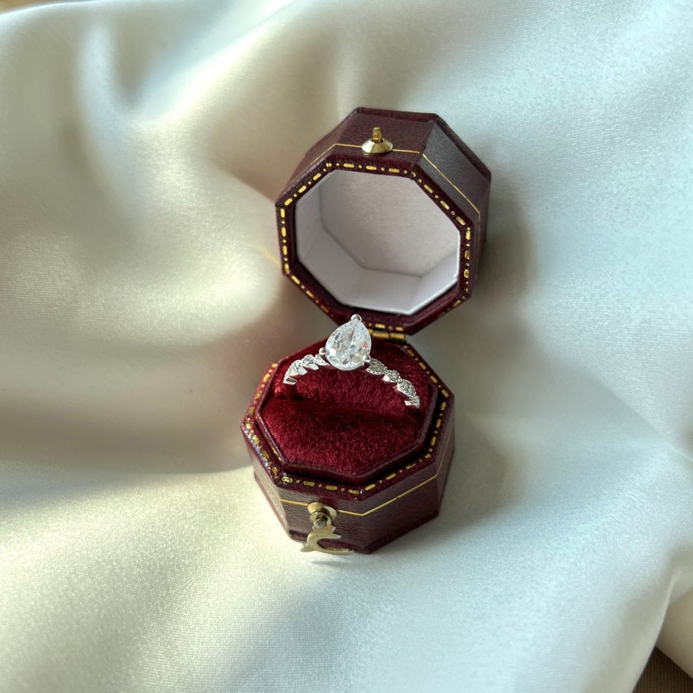 CZ Teardrop Ring
