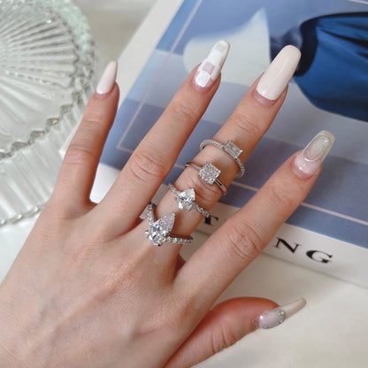 CZ Teardrop Ring