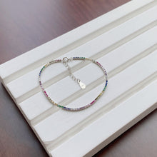 Load image into Gallery viewer, Sparkling Strand Multi Colour CZ Tennis Bracelet