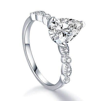 CZ Teardrop Ring