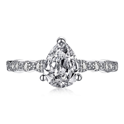 CZ Teardrop Ring