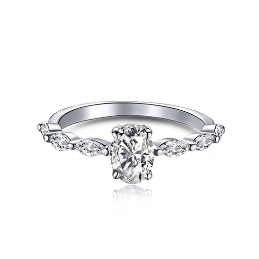 CZ Oval Ring