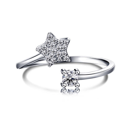 CZ and Star Ring