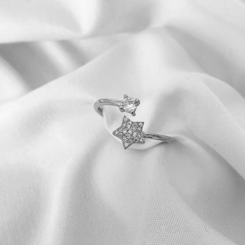 CZ and Star Ring