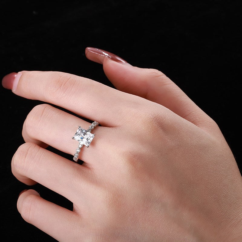 CZ Rectangle Ring